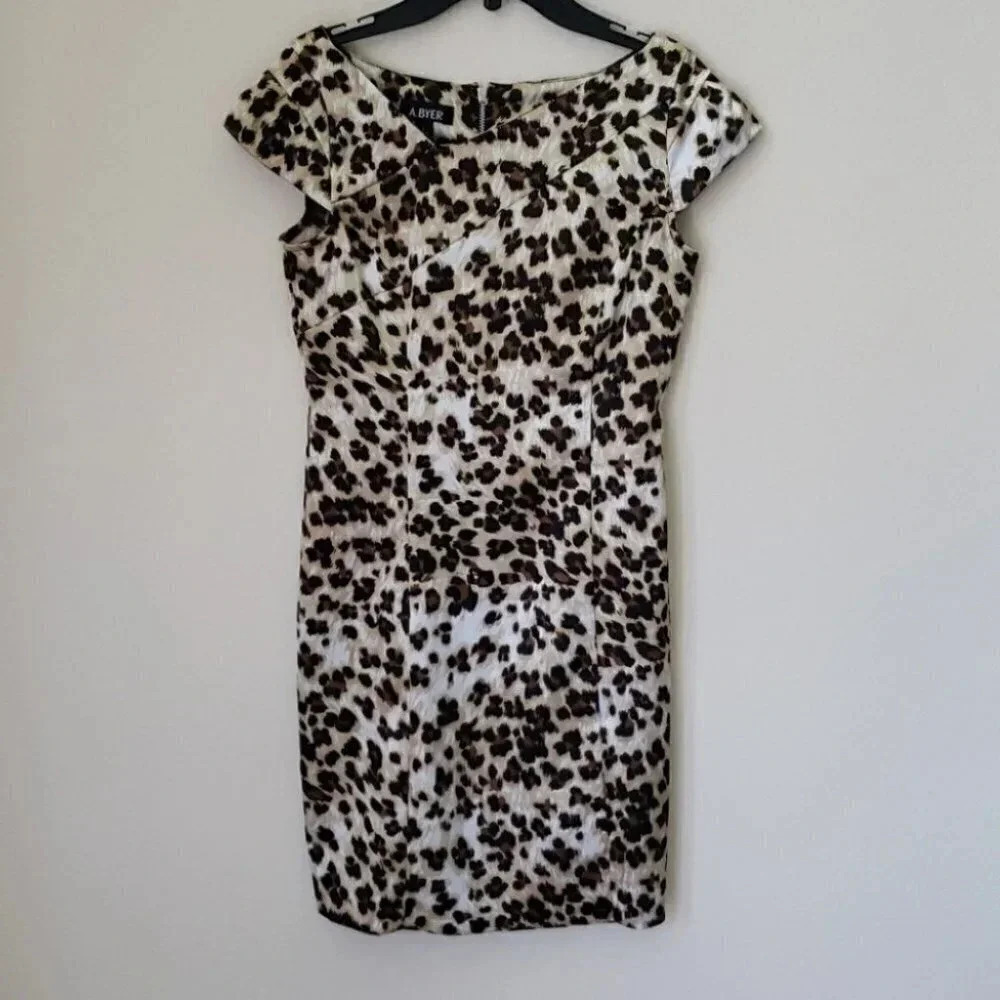 A. Byer animal print dress